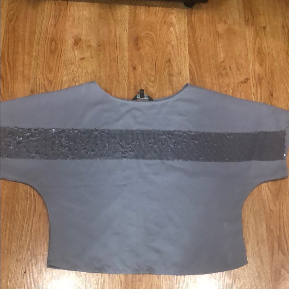 XS Express Top Sequin Grey Like New